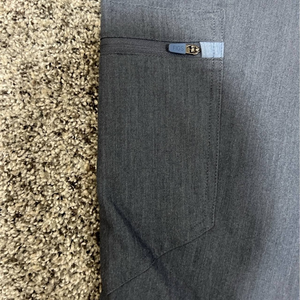 FIGS Zamora Jogger Scrub Pants Women's Heather Denim NWT 3XLP - Picture 3 of 7